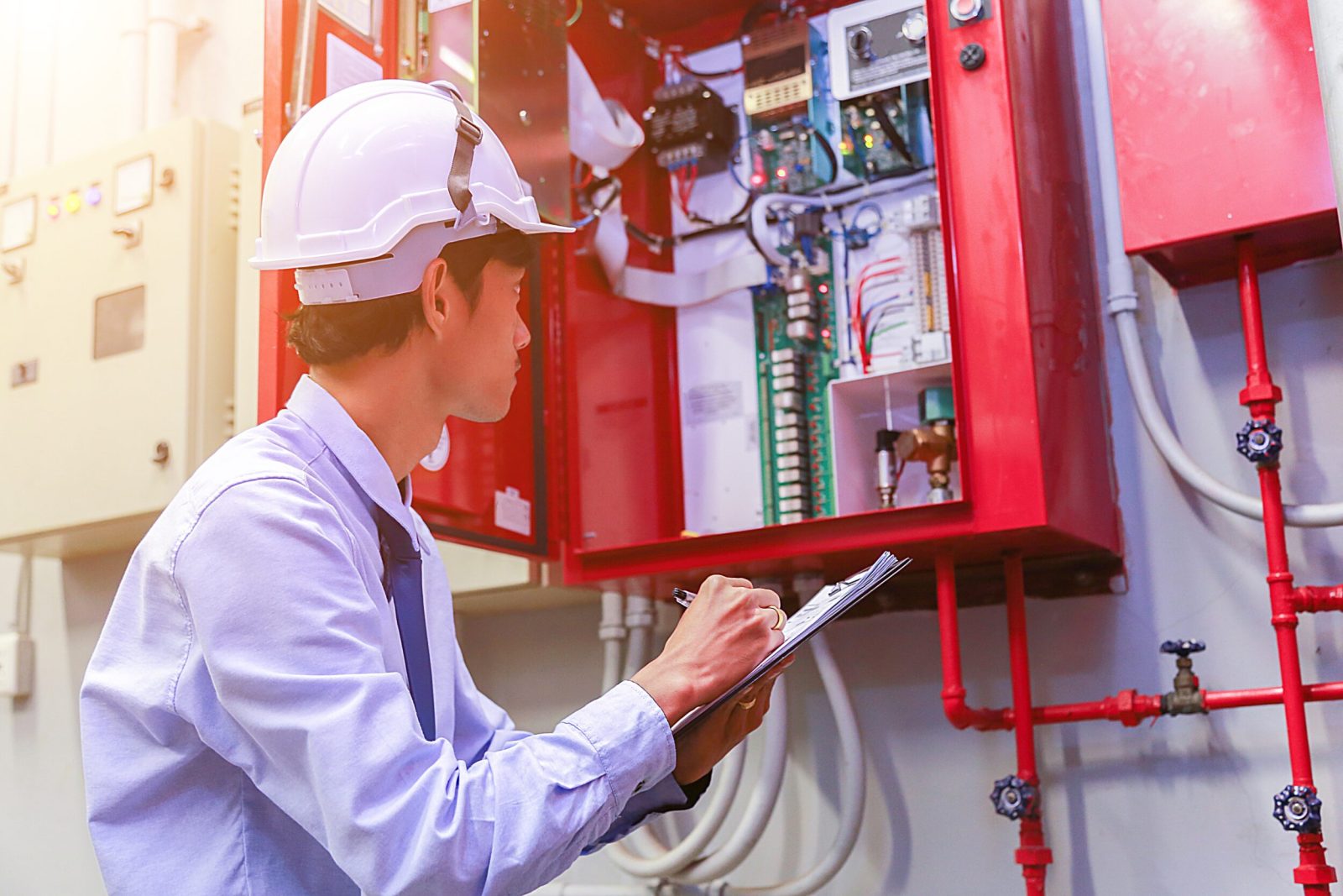 Engineer inspection Industrial fire control system