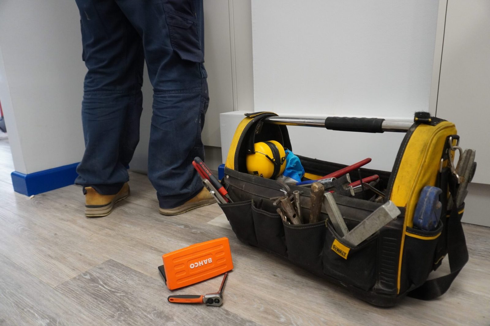 Trades Engineer Toolbox on Floor