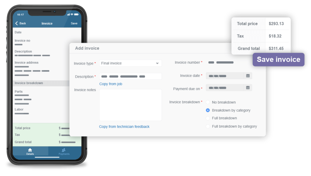 Access your invoicing software from anywhere