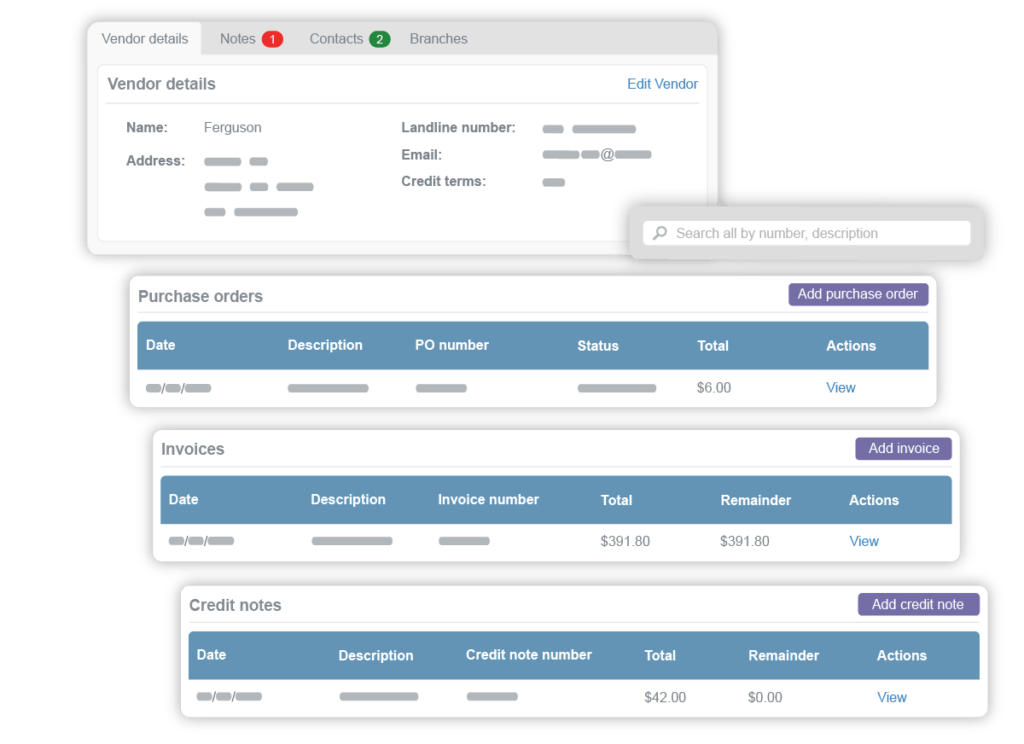 manage HVAC price book and purchase orders image
