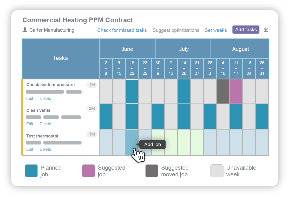 Commusoft service contract management software