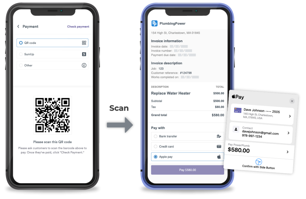 Collect payments on site with Apple Pay
