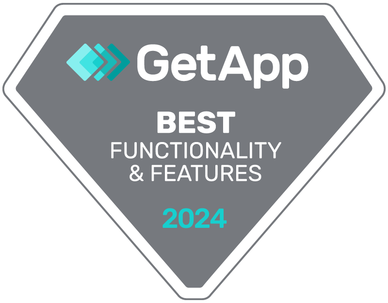 Get App award badge for best functionalities and features 2024